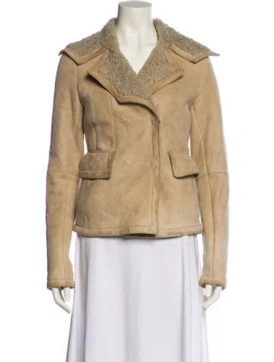 Pre-owned Dior Vintage 2007 Fur Jacket In Neutral