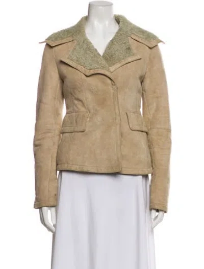 Pre-owned Dior Vintage 2007 Fur Jacket In Neutral