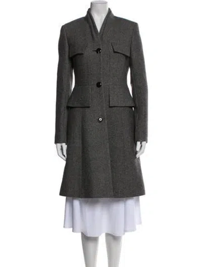 Pre-owned Dior Vintage 2007 Trench Coat In Gray