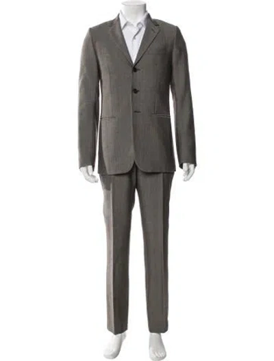 Pre-owned Dior Vintage 2007 Two-piece Suit In Gray
