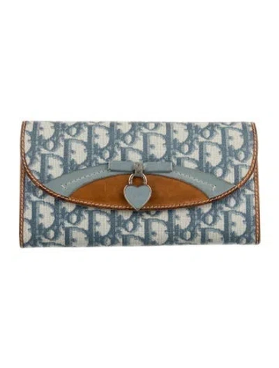 Pre-owned Dior Vintage 2007 Wallet In Blue
