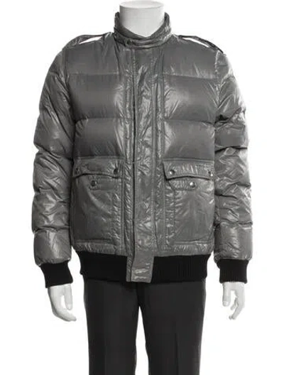 Pre-owned Dior Vintage 2008 Puffer Coat In Grey