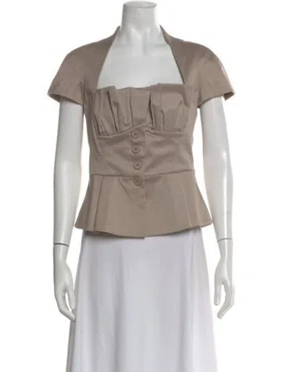 Pre-owned Dior Vintage 2009 Button-up Top In Neutral