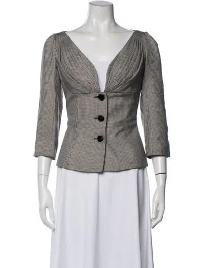 Pre-owned Dior Vintage 2010 Blazer In Black/white