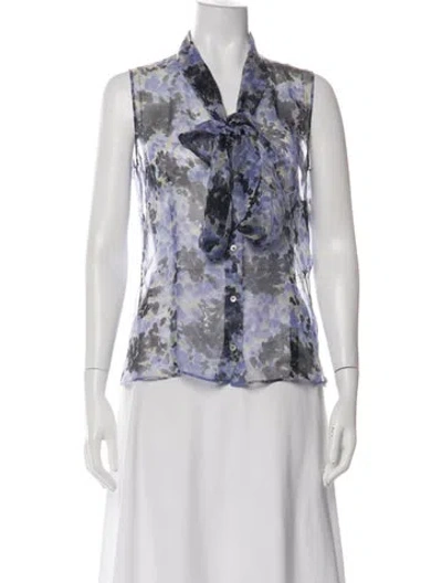 Pre-owned Dior Vintage 2010 Blouse In Purple