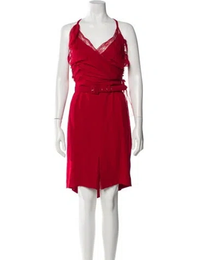 Pre-owned Dior Vintage 2010 Knee-length Dress In Red