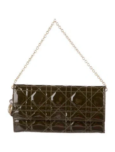 Pre-owned Dior Vintage 2010 Wallet In Green