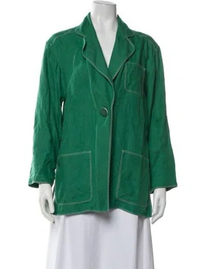 Pre-owned Dior Vintage Blazer In Green