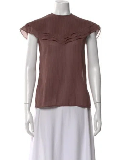 Pre-owned Dior Vintage Blouses Top In Brown