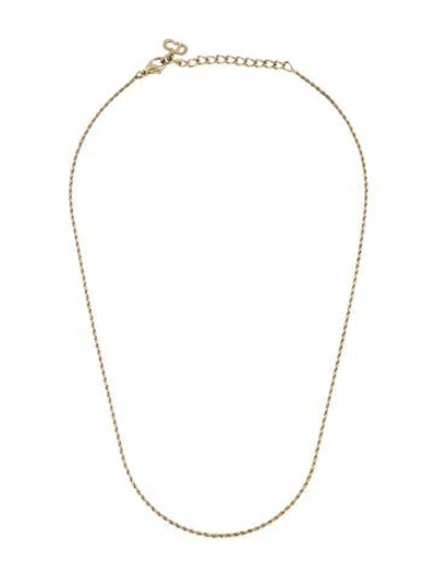 Pre-owned Dior Vintage Chain Necklace, 17.5" In Multi