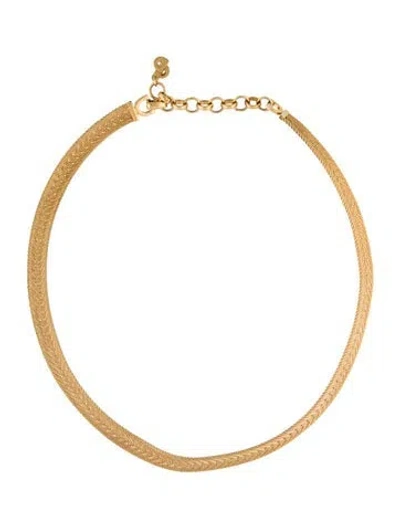 Pre-owned Dior Vintage Choker Necklace, 18" In Multicolor