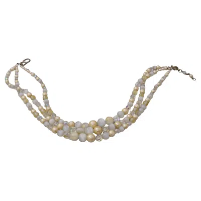 Pre-owned Dior Vintage Choker Necklace By Christian  1960 In Brown