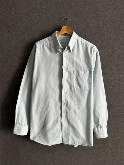 Pre-owned Dior Vintage Christian  Blue Pur Cotton Shirt