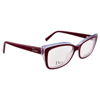 Pre-owned Dior Vintage Christian  Cd 3283 Burgundy 1980's Eyeglasses Made In Germany In Red