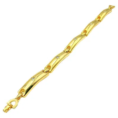Pre-owned Dior Vintage Christian  Gold Under The Stars Celestial Line Bracelet 1980s In Multi