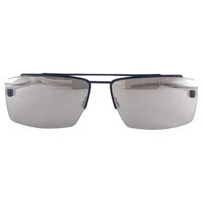 Pre-owned Dior Vintage Christian  Homme 0003/s Half Frame 1990's Austria In Gray