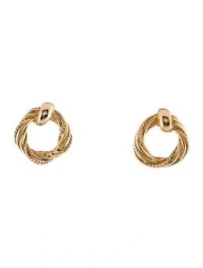 Pre-owned Dior Vintage Clip-on Earrings In Multi