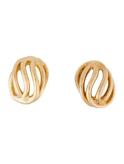Pre-owned Dior Vintage Clip-on Earrings In Multi