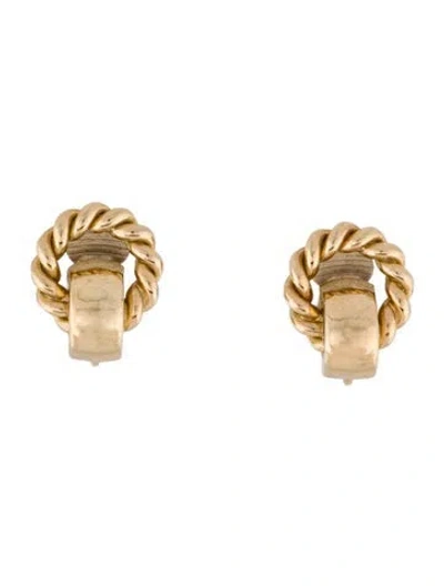 Pre-owned Dior Vintage Clip-on Earrings In Multi