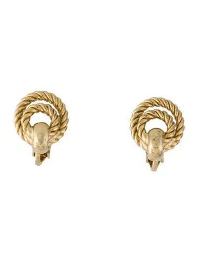 Pre-owned Dior Vintage Clip-on Earrings In Multi