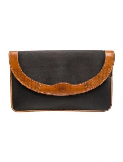 Pre-owned Dior Vintage Clutch In Black