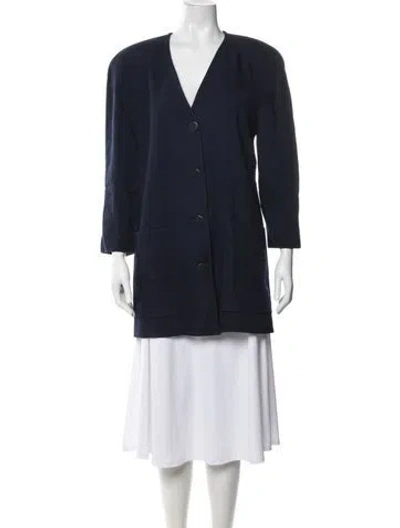 Pre-owned Dior Vintage Coat In Blue