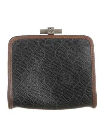 Pre-owned Dior Vintage Coin Purse Wallet In Blue