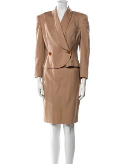Pre-owned Dior Vintage Coordonnes Skirt Suit In Neutral