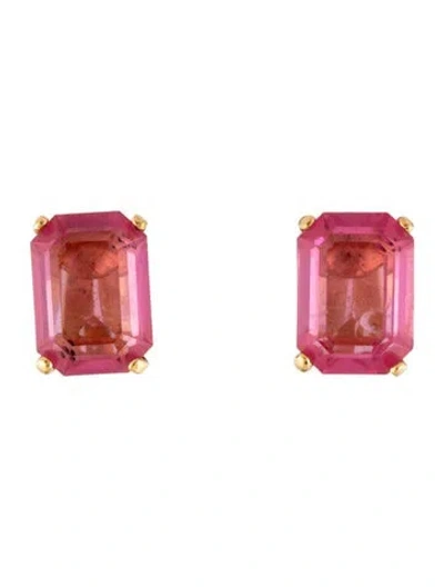 Pre-owned Dior Vintage Crystal Clip-on Earrings In Multicolor