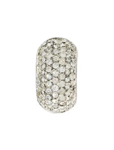 Pre-owned Dior Vintage Crystal Clip-on Single Earrings In Multi