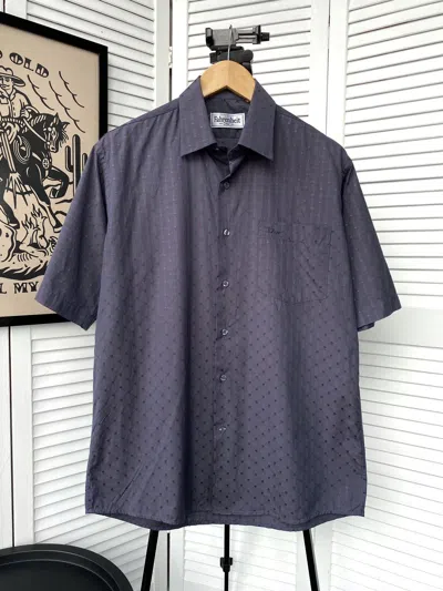 Pre-owned Dior Vintage  Fahrenheit Silk Button Up Shirt In Blue