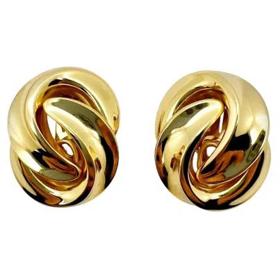 Pre-owned Dior Vintage  Grande Love Knot Earrings 1980s In Multiple