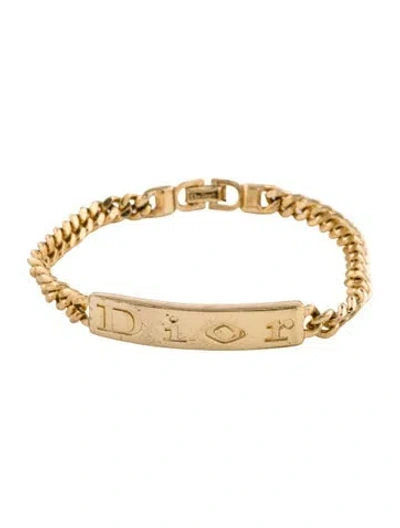 Pre-owned Dior Vintage  Id Bracelet, 7" In Multi
