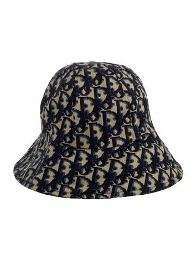 Pre-owned Dior Vintage Issimo Bucket Hat In Blue