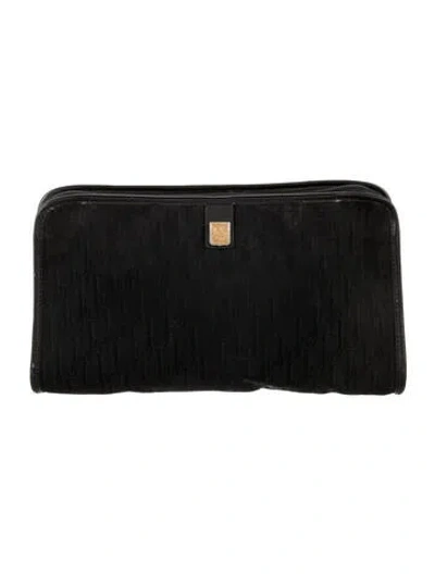 Pre-owned Dior Vintage Issimo Cosmetic Bag In Black
