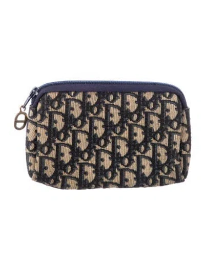 Pre-owned Dior Vintage Issimo Cosmetic Pouch In Neutral
