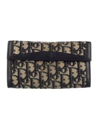 Pre-owned Dior Vintage Issimo Pattern Wallet In Brown