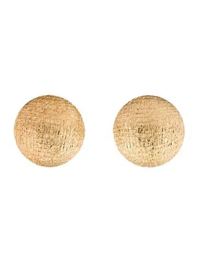 Pre-owned Dior Vintage Dome Clip-on Earrings In Multi