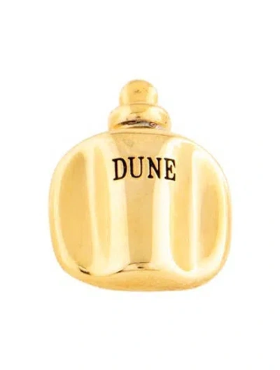 Pre-owned Dior Vintage 'dune' Perfume Bottle Pin Brooch In Multicolor