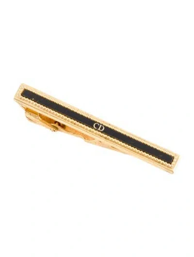 Pre-owned Dior Vintage Enamel Cd Tie Clip In Multi