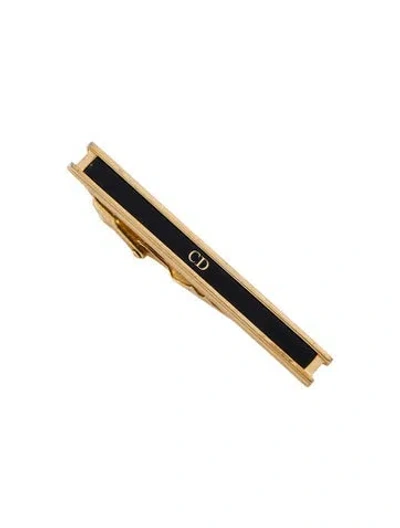 Pre-owned Dior Vintage Enamel Cd Tie Clip In Multi