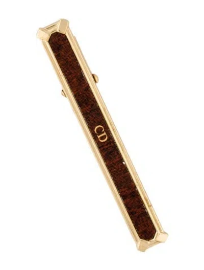 Pre-owned Dior Vintage Enamel Cd Tie Clip In Multi