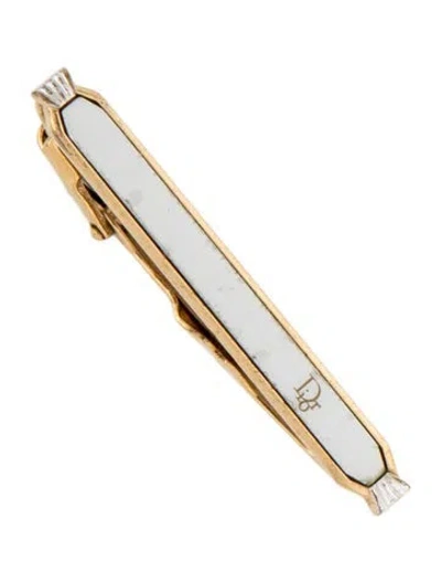 Pre-owned Dior Vintage Enamel Tie Clip In Multicolor