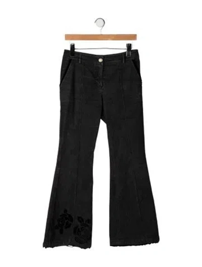 Pre-owned Dior Vintage Flared Jeans In Black