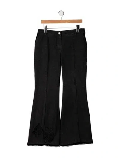 Pre-owned Dior Vintage Flared Jeans In Black