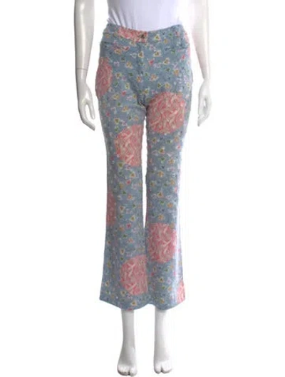 Pre-owned Dior Vintage Flared Pants In Blue