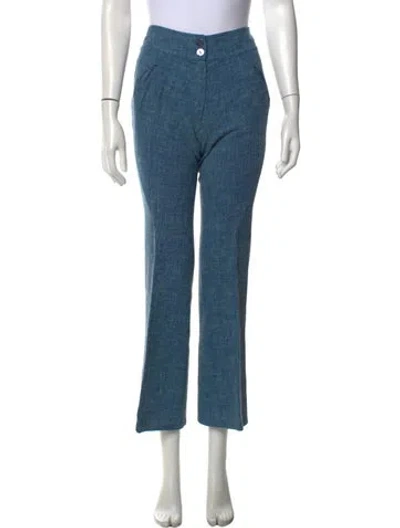 Pre-owned Dior Vintage Flared Pants In Blue