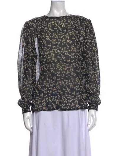 Pre-owned Dior Vintage Floral Print Blouse In Multicolor