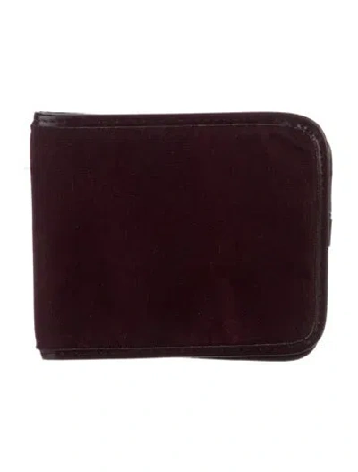 Pre-owned Dior Vintage Graphic Print Wallet In Burgundy