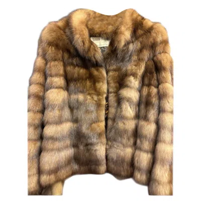 Pre-owned Dior Vintage Horizontal Christian  Sable Fur Coat Jacket ~no Duties In Brown